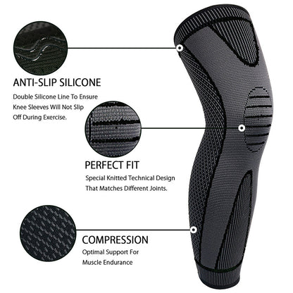 Full Leg Knee Pads with Support Belt