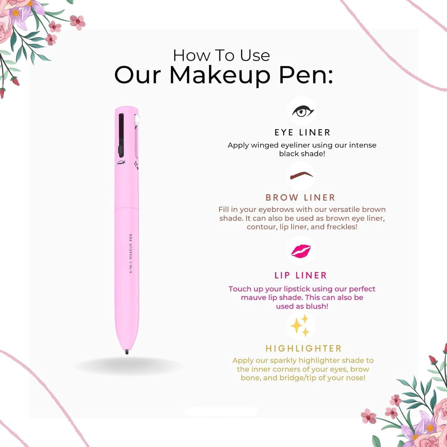 4 in 1 Makeup Pen